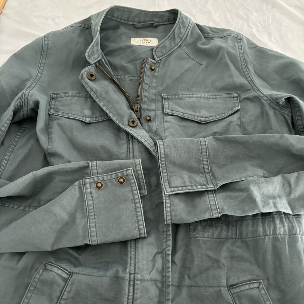Marine Layer | Cotton Linen‎ Blend Charlotte Utility Jacket size XS - Picture 4 of 8